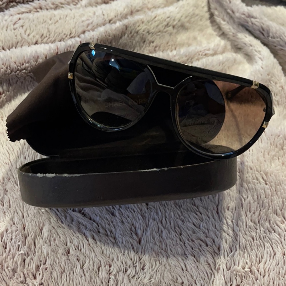 Michael Kors Jemma brown aviator sunglasses